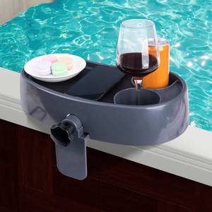 lot 21841 image: Adjustable Hot Tub Table Tray,Side Table Tray for Hot Tub,Above Ground Pool Side Life Tray Table for Bathtub Spa Outdoor Patio (1pc)