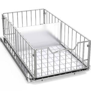 lot 21844 image: Simple Houseware Pull Out Cabinet Sliding Basket