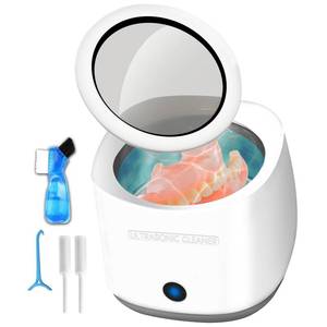 lot 21855 image: Ultrasonic Cleaner 30W for Dentures, Retainer, Mouth Guard, Aligner, Whitening Trays, Professional Dental Ultrasonic Cleaner Machine 180ml for All Dental Appliances, Jewelry, and More