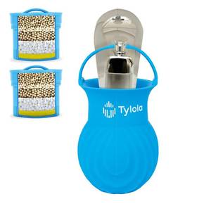 lot 21921 image: Tylola Bathtub Faucet Water FilterKDF55 Bathtub Ball Filter for Tub FaucetBath Tub Filter to Remove Chlorine&Heavy Metals2 Filter Replacement Cartridges IncludedLasts 12 Months Bath Tech 3000-1