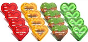 lot 21924 image: Valentines Day Gifts for Kids - 24 Valentines Cards with Heart Boxes Video Game Themed Crystal Keychain for School - Valentine Exchange for Girls Boys Classroom Prize Toys Valentine Party Favors - Retail $3915.41