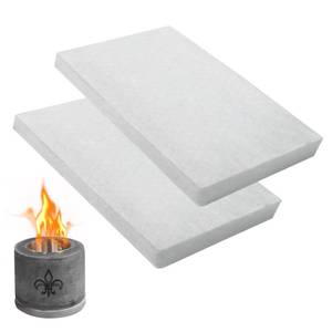 lot 21954 image: 2Pack Premium Ceramic Wool for Portable Tabletop Firepit to Extend Burn Time - Ceramic Wool Wick Sponge Ceramic Fiber Insulation for Bioethanol Fireplaces (12 x 8)
