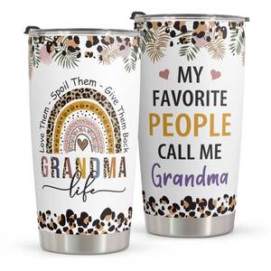 lot 21968 image: Macorner Grandma Gifts - Stainless Steel Tumbler 20oz Gifts For Women - Birthday Christmas Gifts for Grandma Mom Nana Mimi From Daughter Son Grandkids - Best Grandma Ever Mothers Day Gifts For Grandma