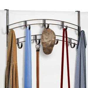 lot 22592 image: LYNK Professional� Home�� Over Door Hooks Rack - 9 Hook Over Door Hanger - Over Door Towel Rack - Over Door Hooks for Hanging Towels or Clothes - for Bathroom, Bedroom or Laundry Room (Bronze)