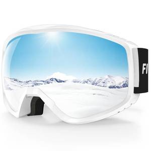 lot 22596 image: findway OTG Ski Goggles - Over Glasses Snow Snowboard Goggles for Men Women Adult & Youth - Anti-Fog 100% UV Protection