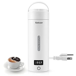 lot 22600 image: Sekaer Portable Electric Tea Kettle Travel Small Mini Coffee Kettle, with 4 Variable Presets, Personal Hot Water Boiler 304 Stainless Steel with Auto Shut-Off & Boil Dry Protection, SY-618A