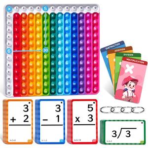 lot 22644 image: JoyCat Math Flash Cards  Pop Fidget Chart,Math Games for Kids Ages 4-8, Addition, Subtraction, Division, Multiplication Flash Cards-Math Manipulatives Kindergarten, 1st, 2nd, 3rd, 4th, 5th, 6th Grade