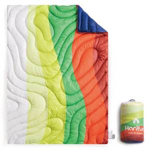 lot 22648 image: HANYUN Camping Blanket - Outdoor Travel Blanket, Waterproof Quilt for Camping, Stadium, Hiking, Beach Trips, Concerts& Festival - 52x75 Square Quilting Blanket