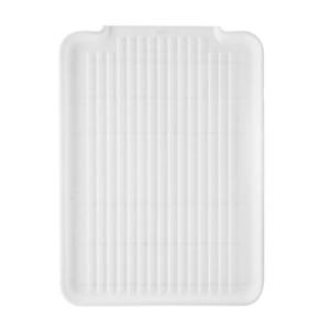 lot 22675 image: OGGI Dish Drain Board & Drying Rack Tray for Kitchen - Ideal Rigid Drainboard, Dish Drainer Tray, Dish Drain Boards for Kitchen Counter, 12.75 x 17.25 - White