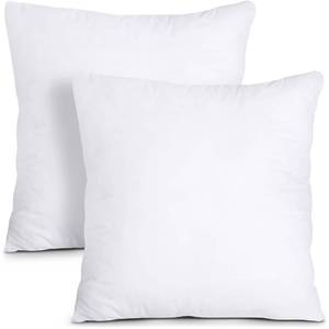 lot 22719 image: Utopia Bedding Throw Pillows Insert (Pack of 2, White) - 20 x 20 Inches Bed and Couch Pillows - Indoor Decorative Pillows