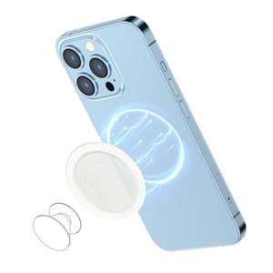 lot 22735 image: AUROX Compatible with MagSafe Base for iPhone 1615141312 Magnetic Base Plate��Base Only�� Intended for Pop Socket Grip and Phone Ring Holder��Removable for Wireless Charging��(Clear)