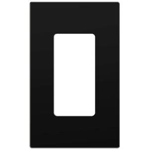 lot 22744 image: ENERLITES - SI8831-BK-SL Screwless Decorator Wall Plate Child Safe Outlet Cover, Size 1-Gang 4.68 H x 2.93�� L, Unbreakable Polycarbonate Thermoplastic, SI8831-BK, Glossy, Black