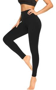 lot 22753 image: FULLSOFT High Waisted Leggings for Women No See-Through Tummy Control Yoga Pants Workout Leggings-Reg&Plus Size (Black, Small-Medium(One Size 2-12))