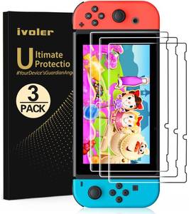 lot 22765 image: ivoler 3-Pack Screen Protector Tempered Glass for Nintendo Switch 6.2, Transparent HD Clear Anti-Scratch Screen Protector Compatible Nintendo Switch 6.2
