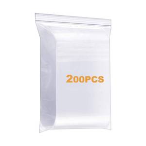 lot 22776 image: 200 Pack 1 x 1 Durable Small Thick Clear Zip Poly Seal Lock Bags Heavy Duty 4 Mil Reclosable Plastic Zip Bag Jewelry Earrings Necklace Ring Coin Beads Pill Zipper Bags