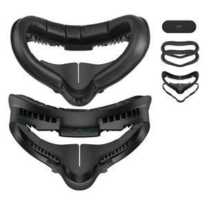 lot 22811 image: KIWI design Face Cushion Pad Compatible with Quest 2 Accessories (Upgraded Version), Fitness Facial Interface Foam Replacement, with Glasses Spacer and Lens Protector, Air-Circulation Design