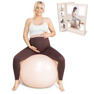 lot 22813 image: BABYGO� Birthing Ball for Pregnancy & Labor  Our Award Winning Book - Exercise, Birth & Recovery Plan, 5X Stronger Than a Yoga Ball with Eco Friendly Material (65cm - 48 - 510, Nude)