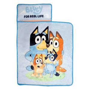 lot 22817 image: Bluey Kids Nap-Mat Set �� Includes Pillow and Plush Blanket �� Great for Boys or Girls Napping During Daycare or Preschool - Fits Toddlers and Young Children
