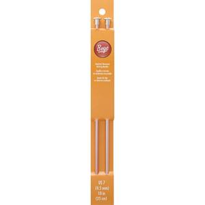 lot 22834 image: Boye 3216327007M Aluminum Straight Knitting Needles Set, US Size 7, 10 L, 2pcs