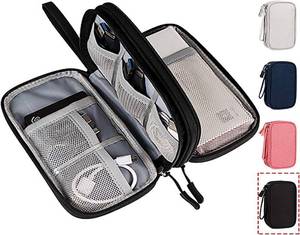 lot 22835 image: CAOODKDK Electronics Accessories Organizer Pouch Bag, Travel Universal Organizer for Cable, Charger, Phone, SD Card, Business Travel Gadget Bag