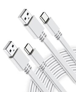 lot 22858 image: Itramax USB A to USB C Charger Cable 30FT (2 Pack),Long Flat Type-A 2.0 to USBC Charging Power Cord Compatible for PS5  PlayStation 5,Xbox Series XS,20,Blink Outdoor 4 4th,Blink Mini 2