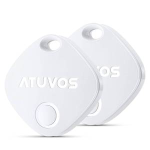 lot 22878 image: ATUVOS Luggage Tracker, Key Finder, Smart Bluetooth Tracker Pairs with Apple Find My (iOS Only), Item Locator for Bags, Wallets, Keys, Waterproof IP67, Anti-Lost 2 Pack