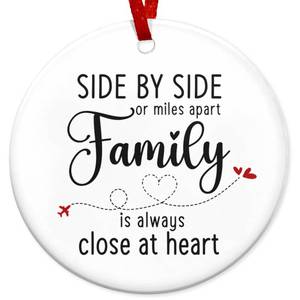 lot 22879 image: ARVEXO Family Decor Gifts, Christmas Ornaments - Long Distance, Gifts for Family, Mom, Dad, Grandma and Grandpa Gifts, Gifts for Son, Daughter - Christmas Tree Decoration Ceramic Ornament