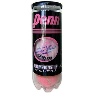 lot 22890 image: Penn Championship Extra Duty Pink Tennis Ball Case (24 cans, 72 balls) - Retail $99