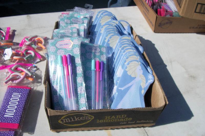 lot 9155 image: pens,erasers, note pads and more