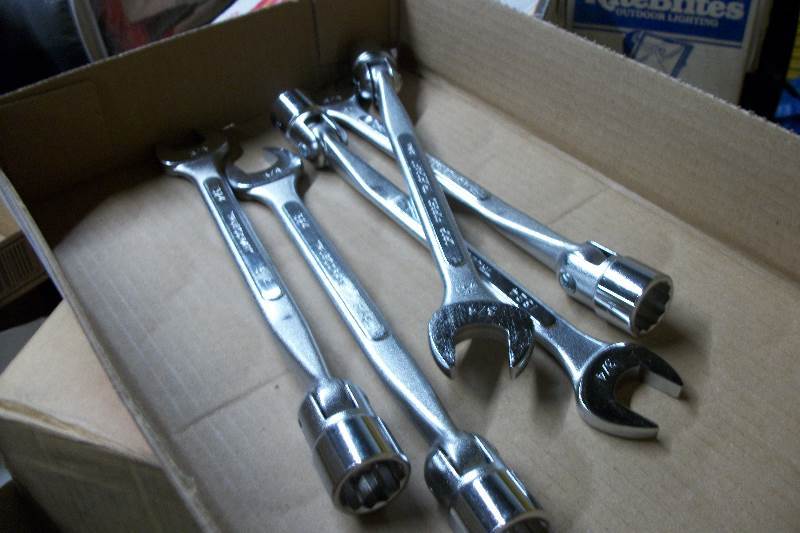 lot 9171 image: 5 open end 34 wrenches