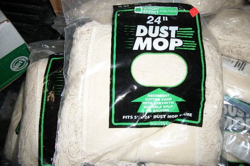 lot 9183 image: large box of 24 dust mops