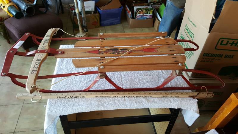 lot 2287 image: Flexible Flyer Sled- NICE