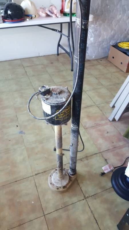 lot 2290 image: Wayne Sump Pump with Pipe