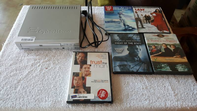 lot 2305 image: DVD Player and Movies