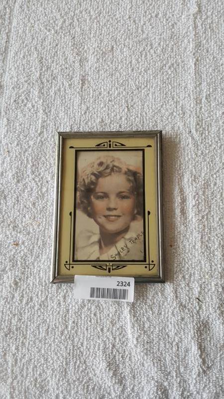 lot 2324 image: Framed Shirley Temple Picture
