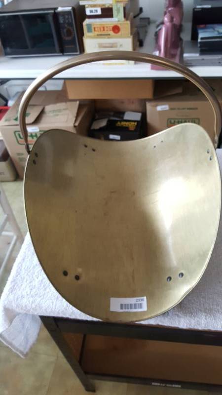 lot 2336 image: Brass Wood Holder