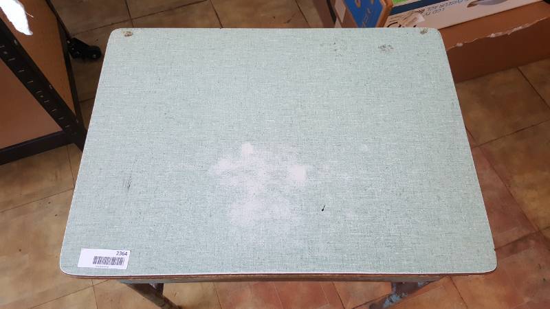 lot 2364 image: Vintage Metal School Desk
