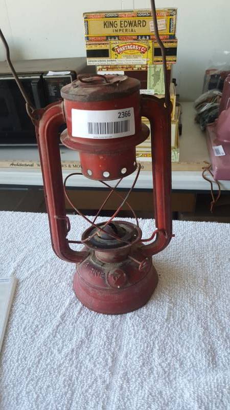 lot 2366 image: Dietz Lantern Missing Glass