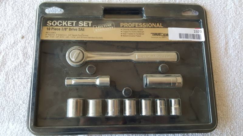 lot 2373 image: 10 piece 38th Drive Socket Set