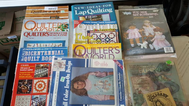 lot 2392 image: Quilting Book and Magazine Lot