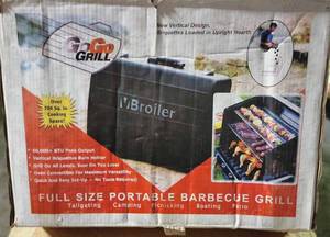 lot 53 image: V Broiler Portable Vertical Charcoal Grill, 700 SQ IN Cooking Space, 60,000 BTU Peak Output, Grill on all Levels Sear On Top Oven Convertible, NO TOOLS TO SET UP