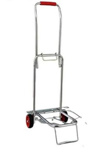 lot 49 image: Traveling Folding Trolley, Portable SHopping Cart, Luggage Trailer, Grocery Carrier or Tool Cart Lightweight 2 Wheel Easy Storage