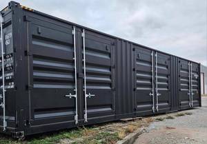lot 300 image: 2024 40 Long High Cube Container with Double Rear & Three (3) Side Double Doors - Used One Time To Ship To Mother Road Auctions & Sales - Retail $17,999 -Our Forklift Can Load Container on a TrailerDelivery Available