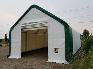 lot 230 image: Unused 20x32x16 Galvanized Trussed Frame 2.44m Arch Interval Storage Building Model 203216DP