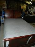 queen bed with mattress and box spring