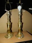 brass colored lamps