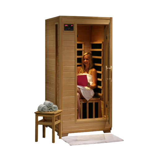 lot 1151 image: HeatWave SA2402 Buena Vista One Person Sauna with Carbon Heaters