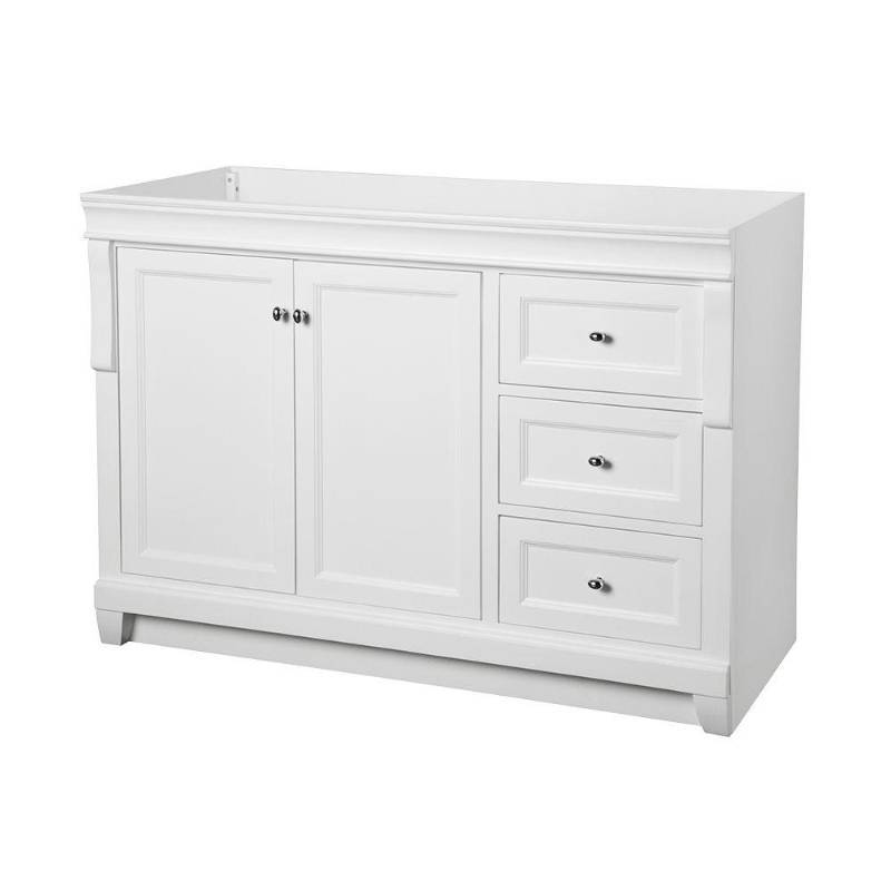 lot 1153 image: Foremost NAWA4821D Naples 48 in x 21 Vanity Cabinet Only in White