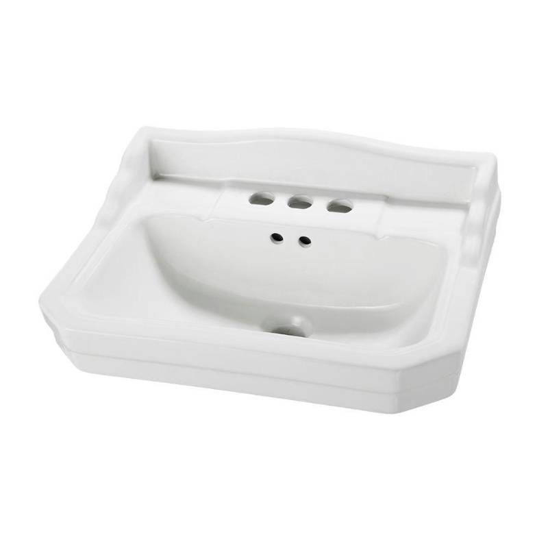lot 1170 image: Pegasus F-1920-4W Series 1920 Pedestal Lavatory Basin, White with pedestal