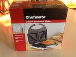 Chef mate to slice sandwich maker very handy for a quick lunch breakfast sandwiches use your imagination